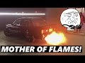 Turbo BMW E30 DYNO RUNS &amp; HUFE FLAME SHOOTINGS! - [2016]