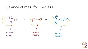 Species Balance Equation #ch35sp #swayamprabha