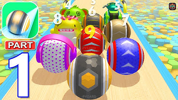 Action Balls Gyrosphere Race - Gameplay Walkthrough Part 1 Level 1-12 (Android, iOS)