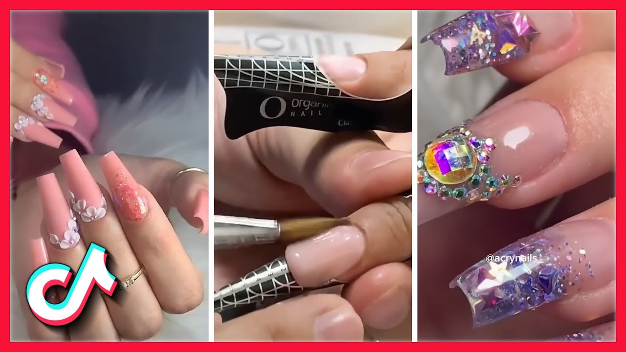 Easy ACRYLIC Nail Art Designs & Ideas!  ACRYLIC TikTok Trends 2021