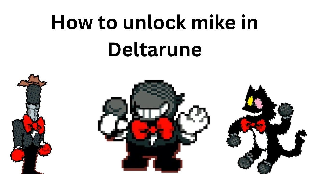 How to unlock Deltarune chapter 4 secret boss Mike #deltarune - YouTube