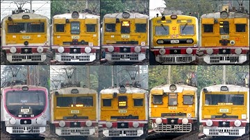 [13 in 1] Amazing multicolored different model EMU local trains at Palta Station I Kolkata Trains