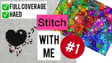 Stitch With Me Full Coverage HAED First Start Cosmic Marbles Crossstitch Flosstube