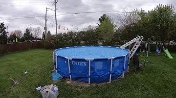 Intex Pool Setup Timelapse
