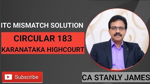 Mismatch in ITC Solution