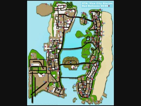 GTA Vice City - Cadê o Game - Mapa Red Balloons