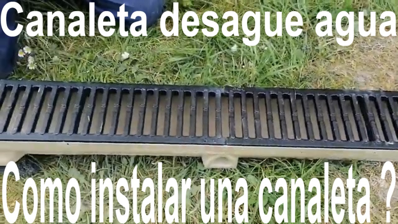 Como instalar canaleta desague agua de lluvia❓Cuando llueve te entra agua  por la puerta de tu casa? 