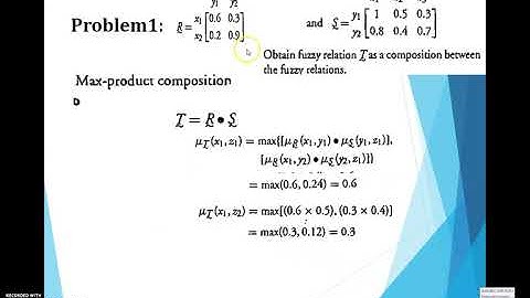 OEC552 SoftComputing Lecture 8-Problems on Fuzzy Relations by Mrs.S.Farjana Farvin,AP/CSE,AAMEC