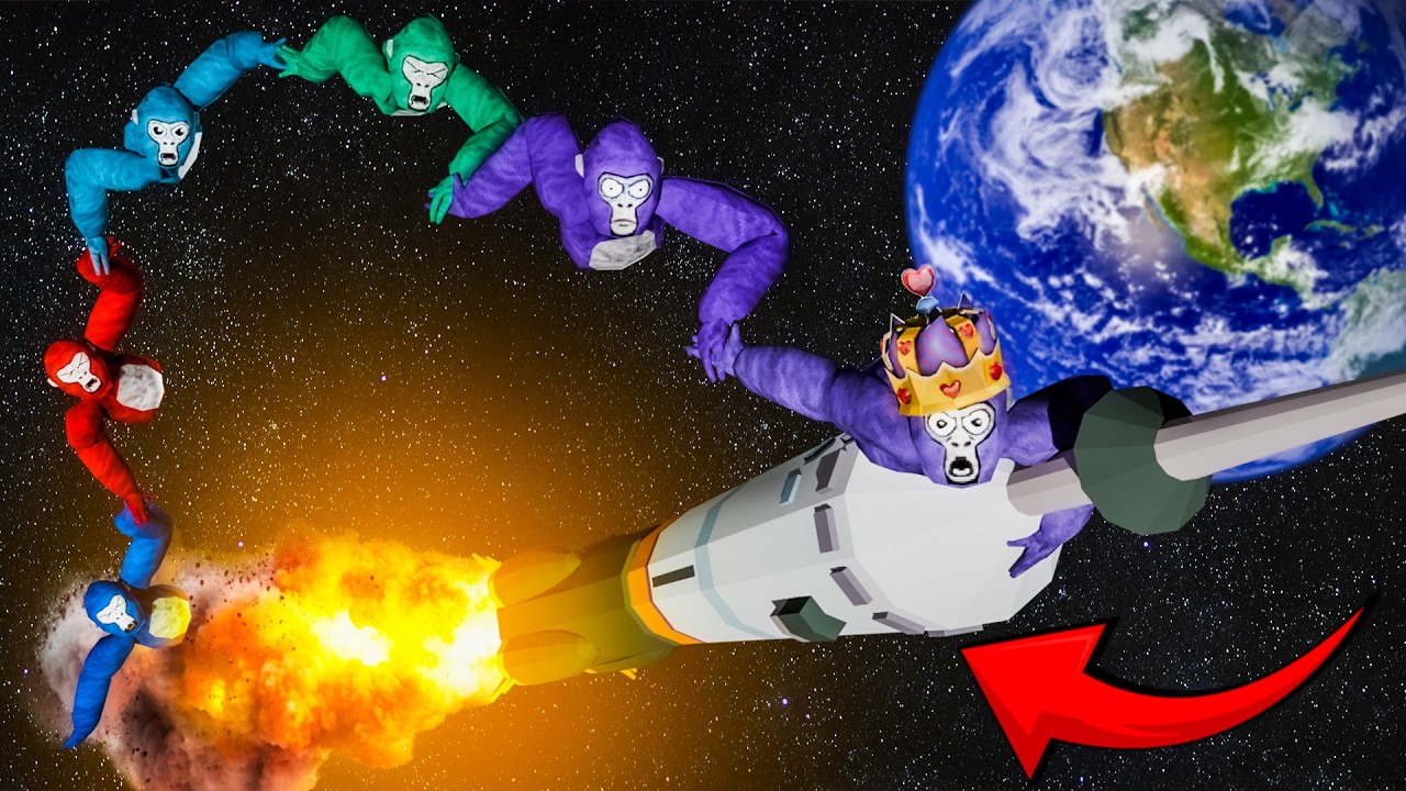 We LAUNCHED The ROCKET In Gorilla Tag!