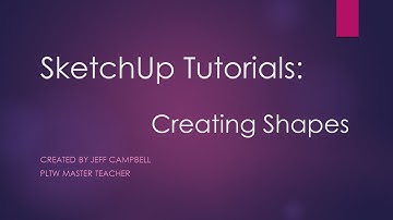 SketchUp Tutorials - Drawing Basic Shapes