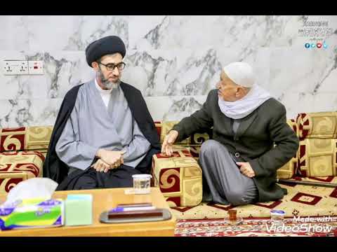 مدير مكتب السيد الشهيد الصدر يستقبل احد مقلدي ومعاصري الشهيدين الصدرين قدس سرهم