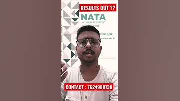 NATA 2022 1st ATTEMPT RESULTS UPDATE || EXPECTED TIME OF RELEASE??