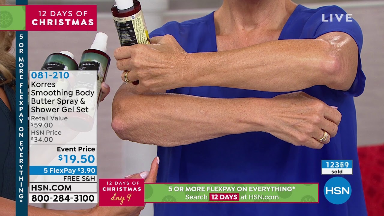 Korres Coconut Guava Smoothing Body Butter Spray and Sho... YouTube