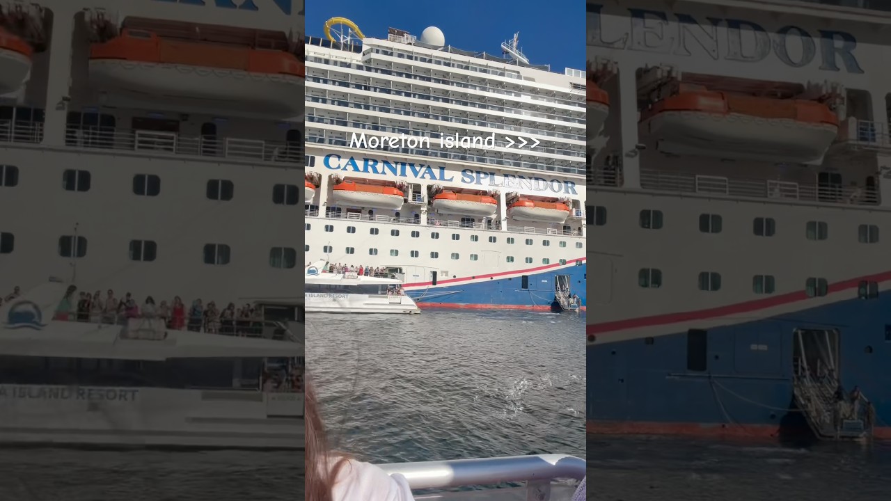We spent 4 days on the Carnival Splendor and stopped at Moreton island 🏝️ # #carnivalcruise