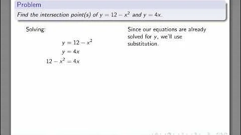 Finding the Intersection Points of Two Curves