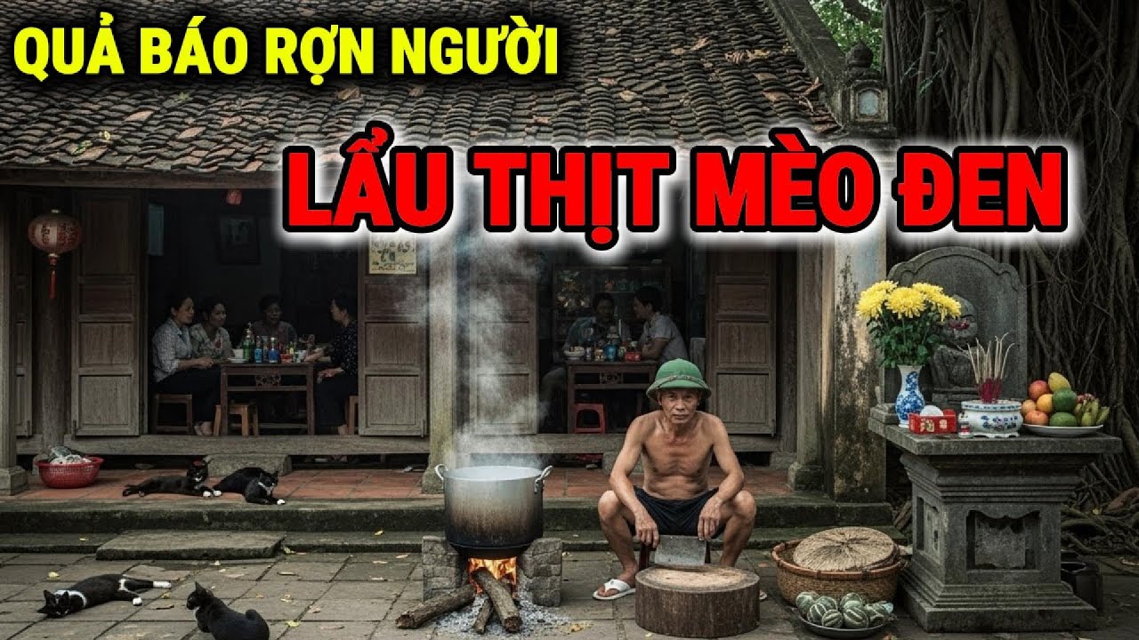 QUÁN LẨU THỊT MÈO ĐEN - QUẢ BÁO Rợn Người Khiến Cả Làng Rùng Mình