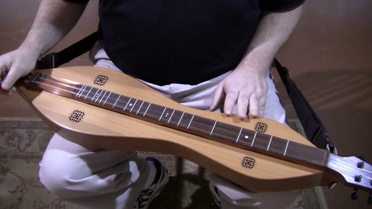Folkcraft Instruments mountain dulcimer demonstration, serial number