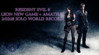Resident Evil 6 Leon Campaign NG+ Amateur Solo Single Segment (2:02:18) World Record