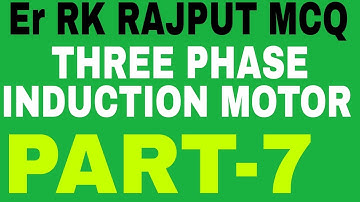 Induction motor by Rk RAJPUT MCQ PART-7
