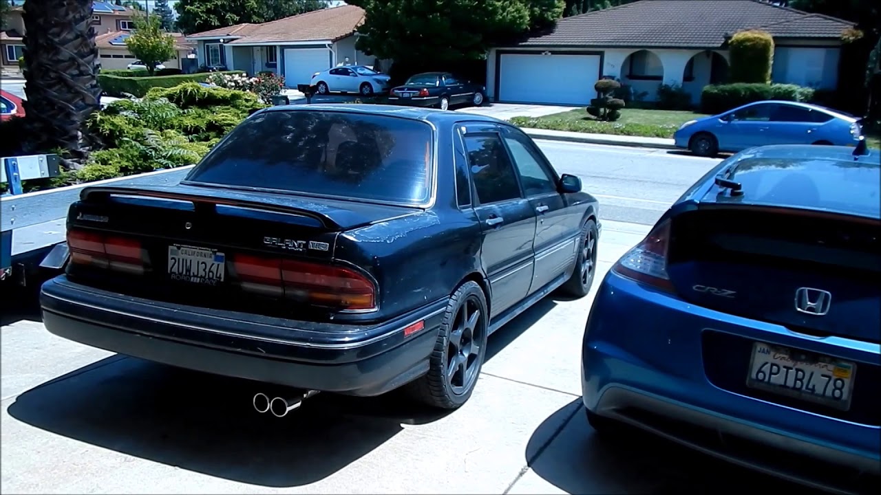 Black Widow Galant VR4 Catback Exhaust VLOG Part 4 Installed! YouTube