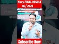 Navy Final Result 2025 Out Date Navy ssr mr Medical assit Final Result Out Date State wise cut off