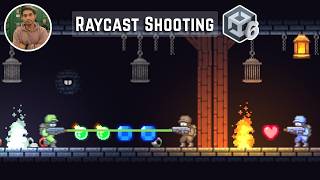 Beginner Tutorial on How to Make Shooting in Unity with Raycast - 2D Game Unity Tutorial