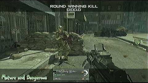 MW2 knife match and S&D gameplay