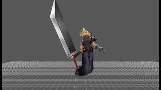 Dissidia 012「duodecim」Prologus - Cloud Strife ~ Costume 1 {Usable} »Model Animation« HD