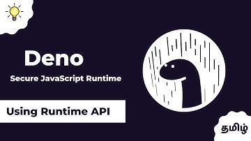 #8 Deno Runtime API ( Deno Core) | Deno in Tamil - QuickStart Tutorial | Theory Or Practical