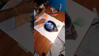 Krishna Drawing ✏️🎨🙏#krishnadrawing #art #drawing #shortvideo #ytshorts