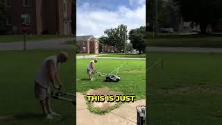 He Turned A Mower Into A Robot… 😳🌱 #viral #engineering #smart #trending #shorts