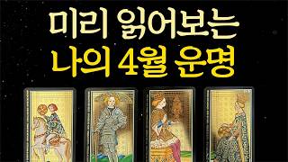 ⎮타로운세⎮4월 당신의 운명, 미리 읽어드립니다미리 알고 대비하세요