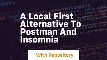 a local first alternative to postman and insomnia