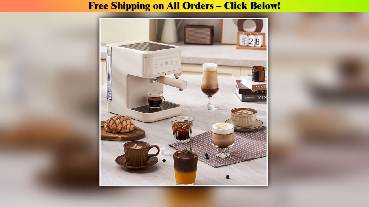 Electric Italian Coffee Machine 20 Bar Professional Expresso Coffee Maker Automatic Semi Automatic
