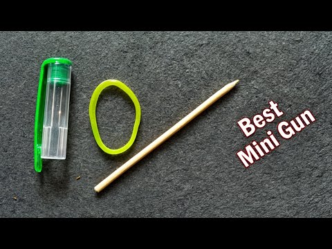 how to make gun with pen cap |how to make mini gun at home |how to make gun with pen and rubber