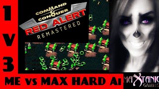 1 on 3 Command & Conquer Red alert Remastered ME AGAINST MAX HARD Ai! New Monkey 3v3