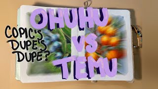 Testing out Ohuhu's VS Temu's alcohol markers - finding copic's dupe's dupe