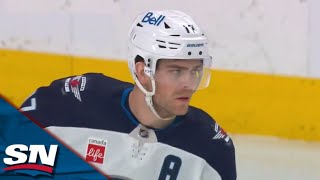 Jets Strike First Again In Game 2 On Adam Lowry's Power Play Goal