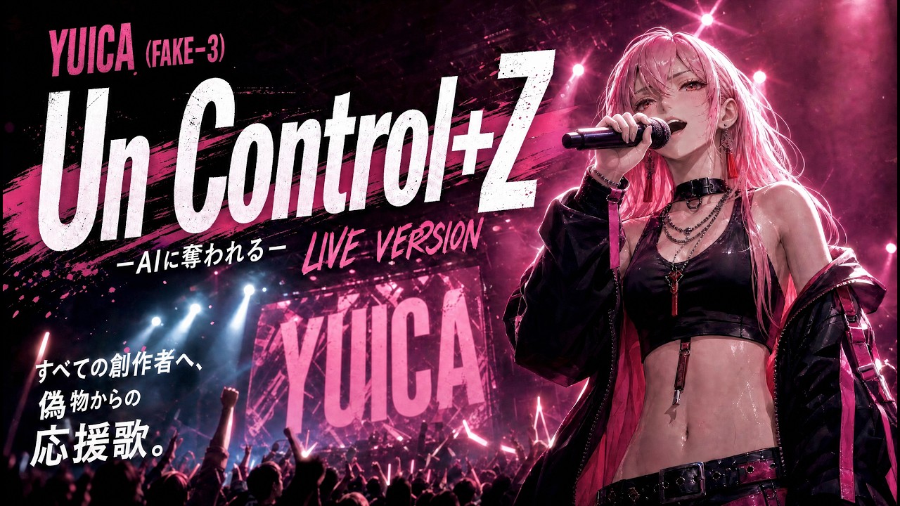 Un Control+Z -AIに奪われる- LIVE version YUICA/FAKE-3(MUSIC VIDEO)