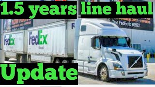 1.5 year review: FedEx ground, CDL, line haul semi truck driving.