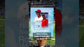Why did the Angels make it look like Ron Washington died? 🤣