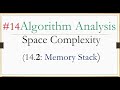 14.2- Algorithm Analysis:- Space Complexity (Memory Stack - Dealing with Nested Functions) شرح عربي