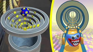 Portal Bonus vs Ghost Race Going Balls vs Action Balls Gameplay Speedrun