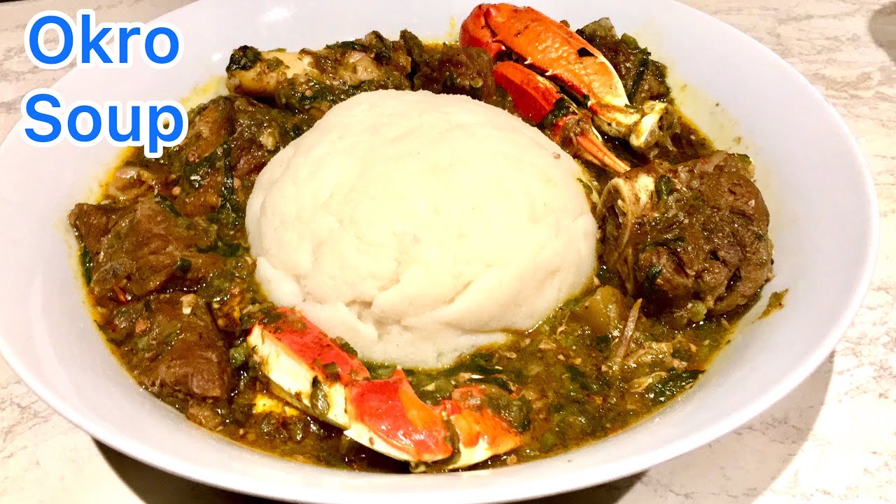 Okro Soup Ghana Recipe How to Cook Easy Okro Soup YouTube