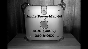 Apple Powermac G4 MDD ( 2003 ) overview OS9 & OSX + accessories / Upgrades