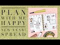 PLAN WITH ME 〰️ HAPPY NEW YEAR! 〰️ CLASSIC HAPPY PLANNER SPREAD