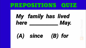 preposition  Quiz  2:  Can You pass this test?