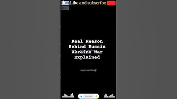 👉 Real Reason Behind Russia Ukraine War Explained | In 60 second