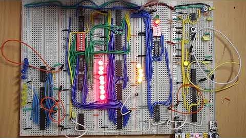 8 bit computer Build: RAM demonstration
