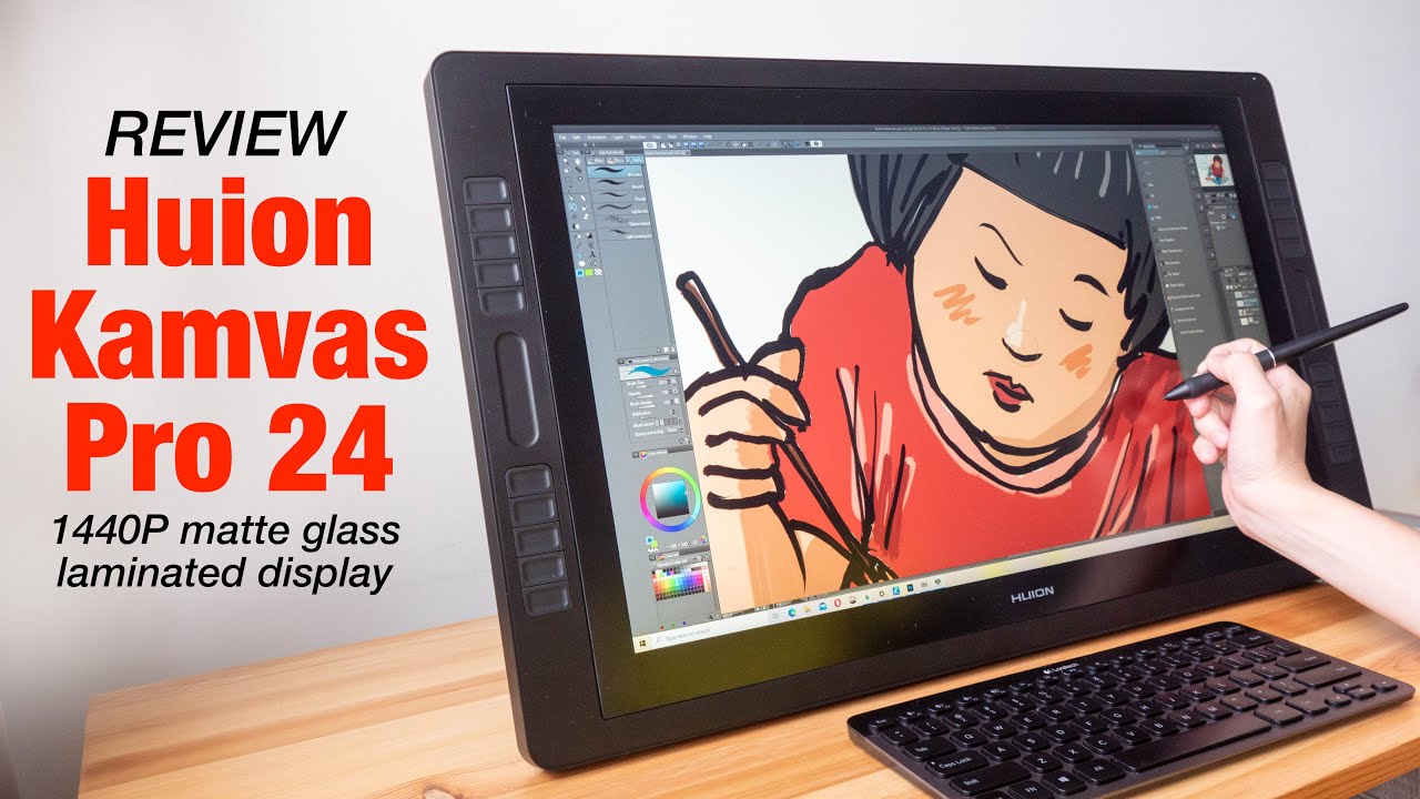 Review: Huion Kamvas Pro 24 pen display - YouTube